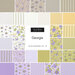 collage of all Georgia fabrics in soothing shades of taupe, cream, yellow, green, and purple