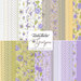 collage of all Georgia fabrics in soothing shades of taupe, cream, yellow, green, and purple