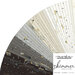 collage of all shimmer fabrics, splayed in a fan, in lovely shades of white, ecru, gray, and black