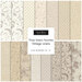 collage of all 3 sisters favorites - vintage linens fabrics in lovely shades of cream and beige