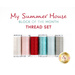The 6pc thread set, isolated on a white background below text graphics that say 