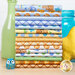 A stack of fabrics included in the Special Delivery fat quarter set