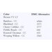 Table listing DMC color codes and their corresponding alternative colors.