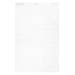 A blank, white interfacing sheet featuring a grid pattern