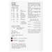 The back of the pattern detailing floss requirements and stitching information. 