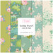 Collage of the fabrics included in the Sunday Brunch 5 FQ Bundle - Lime and Teal by Tilda.