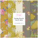 Collage of the fabrics included in the Sunday Brunch 5 FQ Bundle - Grey and Yellow by Tilda.