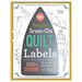 Front of More Best-Ever Iron-On Quilt Labels book, featuring the front of a large iron with outlined labels that are featured inside.