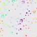 24x 24 digital image of fabric featuring a rainbow gradient of swallows, stars, and other little fairy dust motifs scattered across