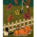 A close up on the tire swing scene, showcasing fabric, appliqué, and embellishment details.