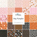 A collage of the Halloween fabrics included in the Hey Pumpkin fat quarter set.