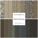 Collage of fat quarter fabric from this collection featuring dark floral patterns from the Dark & Stormy collection.