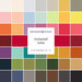 Collage of fabrics in the Kimberbell Solids FQ Set