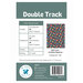 The back of the Double Track pattern featuring fabric requirements and project specifications.