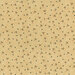 Dark beige fabric with tossed ditsy stars and plant motifs.