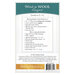 Image of a fabric pattern listing for Words in Wool - August, outlining required and recommended materials.