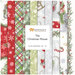 Collage of 10 of the 11 fabrics available in The Christmas Mouse flannel collection.