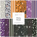 A collage of fabrics included in the Witchy Woods fabric collection.