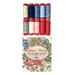 10 spools of thread in various colors with a floral design packaging labeled Grand Haven.