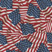 A pattern of waving American flags in red, white, and blue, creating a textured, patriotic backdrop.