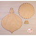 Unpainted versions of the coordinating wooden backings for the project.