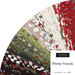 A fanned collage of the black, green, red, gray, and cream winter fabrics included in the Winter Friends Jelly Roll.