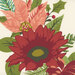 A close up 8x8 swatch of the florals on the panel, showing detail and scale.