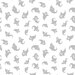 Pattern of small, gray ghost illustrations on a white background, evenly spaced throughout.