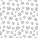 Repeating pattern of gray Halloween pumpkins on a light background, featuring various facial expressions.