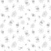 Pattern featuring gray spiders and spiderwebs against a white background.