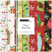 Collage of fabrics featuring festive pet-themed patterns labeled Merry Woof-Mas.