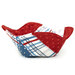 The completed bowl cozies, colored in patriotic fabrics from the Grand Haven collection, isolated on a white background.