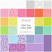 Colorful fabric swatches displaying Tula's True Colors collection for 2025, featuring various patterns.