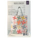 The back of the pattern showing the reversible, patchwork fabric with material requirements and specifications.