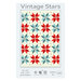 The front cover of the Vintage Stars pattern, showing a digital mockup of the quilt.