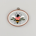 The completed Bloomin' Bee project, isolated on a white background.