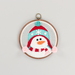 The completed Shivering Snowman project, isolated on a white background.