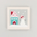 The completed Snowplace Like Home project, isolated on a white background.