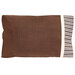 The completed Magic Pillowcase in brown, isolated on a white background.