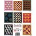 Back of the book showcasing 8 quilt designs featuring various patterns and colors.