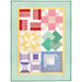 The completed Beginner Quilt, isolated on a white background.