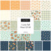 A collage of fabric patterns featuring fall themes, pumpkins, and the text I Love Fall Most Of All.