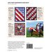 Back of the pattern showing full images of the finished quilts featured in the booklet next to an image of the Alliance quilt draped over a wooden chair.