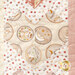 Up close of children's quilt featuring a patchwork heart with polka dotted designs and beige fabric with bunnies