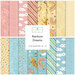 A collage of the fabrics included in the Rainbow Dreams fat quarter set.