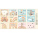 Digital mockup of a full pastel yellow book panel featuring 12 separate 