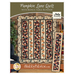 Image of a quilt pattern titled Pumpkin Lane Quilt with a bonus table runner. Features colorful fall motifs.