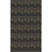 Pattern design featuring alternating wavy lines with dots and plaid sections in earthy tones.