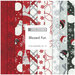 A collage of the winter fabrics included in the Blizzard Fun FQ Set.