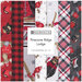 A collage of the winter lodge fabrics included in the Pinecone Ridge Lodge FQ Set.
